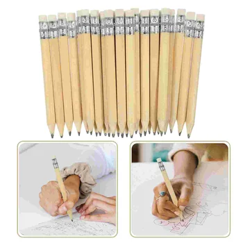 50 бр мини-къси детски моливи за рисуване на голф, не затачивающийся инструмент за писане, списание за малък тираж, канцеларски материали