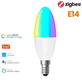E14 C35 led лампа за свещи 5 цветна свещ лампа ac 220 В SMD2835 Енергоспестяващ не димиране лампа за PC Led Лампа
