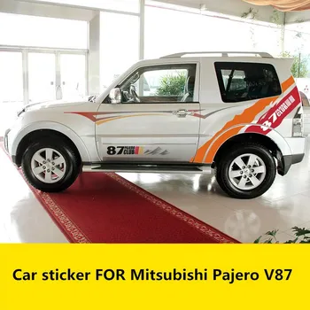 За Mitsubishi Pajero V87 автомобилни стикери модификация на автомобила по поръчка спортни етикети Pajero V87 аксесоари