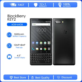 BlackBerry keytwo Key2 Възстановени-Оригинален восьмиядерный 12 MP 4,5 