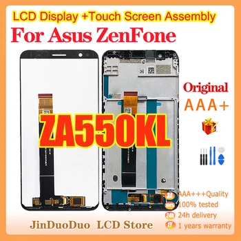 Оригинал За ASUS ZenFone Live L1 ZA550KL LCD дисплей с Сензорен Екран Дигитайзер В Събирането На Asus za555kl Дисплей с Рамка X00RD