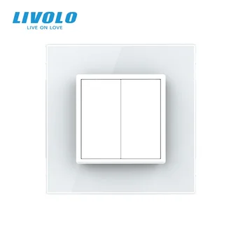 Livolo Изход за домашно стена на компютъра стандарт Великобритания CAT6, кабелен интерфейс, панел от кристал нов стил, интернет-кабели