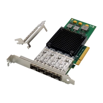 Pcle X8 BCM57840 4-портов сървър мрежова карта 10G SFP + оптоволоконная мрежова карта PCI-Express Ethernet Мрежова карта