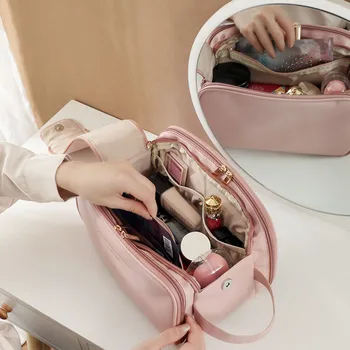 3 слой дизайнерски козметични чанти, многофункционална чанта с голям капацитет за срещи