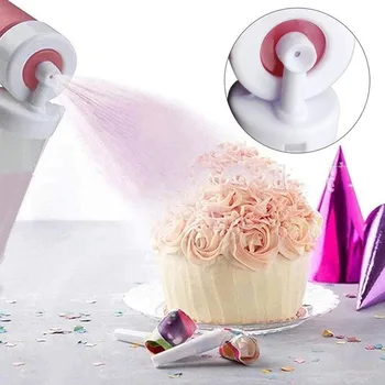 Пулверизатор за торта, машина за пръскане на прах за боядисване на тортата, за да проверите за печене на торта, филтър за оцветяване със собствените си ръце, въздушна четка, помпа