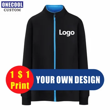 Луксозно яке с цип с потребителски логото, свитшот лична марка, бродерия, мъжки и дамски hoody с качулка, текст, снимки ONECOOL 2021