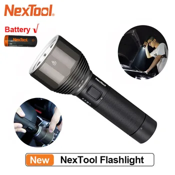 NexTool, акумулаторна фенерче 2000лм 380 м, 5 режима, IPX7 водоустойчив led фенер Type-C, морска лампа за къмпинг