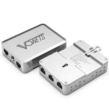 Промишлен Gigabit Switch VONETS 1000M PoE 5-Портов Мрежови Комутатор Ethernet Gigabit Ethernet-Сплитер Plug & Play Metal VSP500