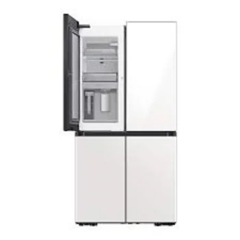 НОВ ПРОМО оригинален, 4-врати хладилник с френски врати по поръчка (29 куб. фута) с център за напитки ™ от бяло стъкло