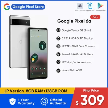 Google Pixel 6A 5G Японската версия 6RAM 128 GB ROM 6,1 