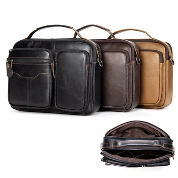 Бизнес мъжки чанти, мъжки чанти, чанти от естествена кожа за документи, офис чанти за мъже, висококачествени чанти, мъжки