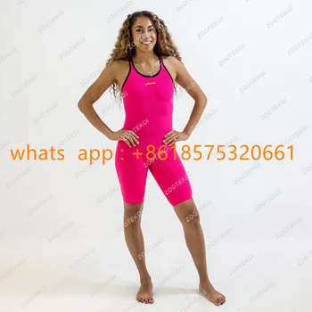 Нов професионален женски бански костюм, цял бански, спортни чорапогащи за състезания, инженеринг бански за човешкото тяло, технически бански
