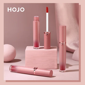 HOJO Velvet Lip Glaze, кадифе въздушна текстура, водоустойчив, калена, не выцветающая червило с незалепващо покритие, хидратиращи устните