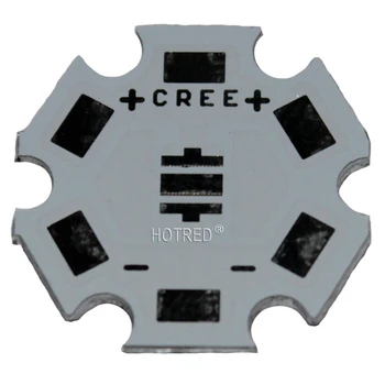 Безплатна доставка!20 мм CREE XPE/XPG/XTE led печатна платка/алуминиева основна плоча/печатна платка/PCB led такса за CREE LED, 100 бр./лот