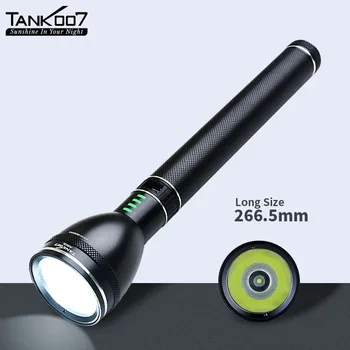 Tank007, Акумулаторна батерия Уличен Фенер A602L, фенер Голям размер на 350 лумена с батерия 18650 за Къмпинг, Колоездене, Самозащита