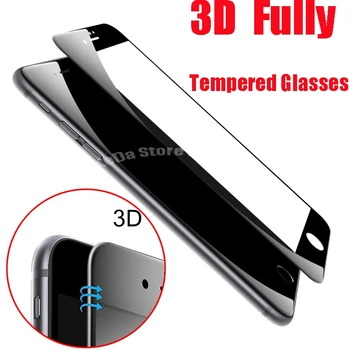 500шт DHL 3D Изогнутое Матирано Закалено Стъкло За Apple iPhone 7 6 6s Премия 9H Филм От Въглеродни Влакна цял екран Защитен Калъф