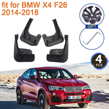За BMW X4 F26 2014 2015 2016 2017 2018 Калници Flare Калници Защита От пръски Предните и Задните Колела на Крилата Аксесоари за Автомобили
