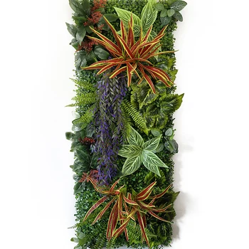 Изкуствено растение, изкуствена лента от ратан, имитация на трева, зелени листа, трева, окото решетка, за украса на стени, дом градина, косене на трева, пластмаса