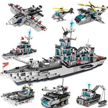 29-инчов военен боен кораб, тухли, ракета разрушител, самолетоносач, военен кораб, строителни блокове, изграждане на детски играчки, подаръци за деца