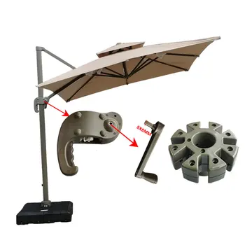 Отворен чадър за двор, римски чадър с с едно и двоен покрив, Аксесоари за чадър, шезлонг за почивка, детайли, чадър, кърпа за чадър