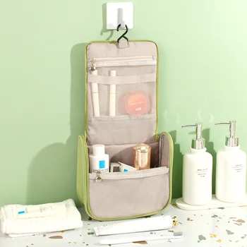 Нов козметичен раница за пране и Чанта с закачалка Пътна преносима чанта за съхранение на четки за по-Голям капацитет Прозрачна чанта за пране за жени