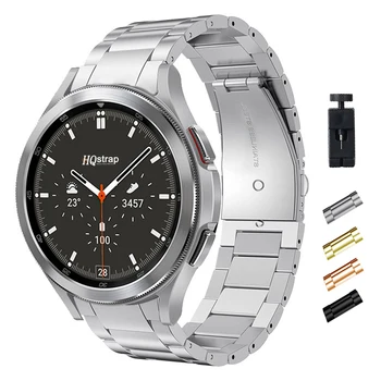 Каишка от неръждаема стомана, без разлика за Samsung Galaxy Watch 5 Pro Watch4 Класически 46 мм 42 мм гривна за Samsung Watch 4 5 44 мм 40 мм