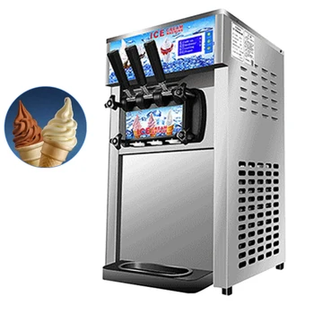 Настолна машина за приготвяне на мек сладолед, машини за приготвяне на йогуртового сладолед от неръждаема стомана, търговски
