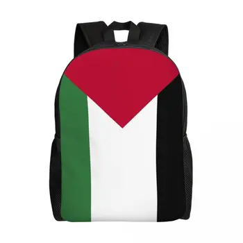 Персонални раници с флага на Палестина, мъжки и дамски модерна чанта за колеж, училище палестинските патриотични чанти