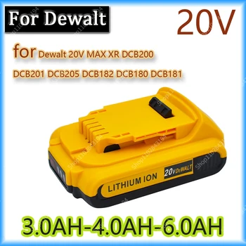 Сменяеми батерии за електрически инструменти Dewalt DCB200 20V 3.0 A/4.0 AH/6.0 AH е съвместим с инструменти Dewalt 20V 18v и 18Volt