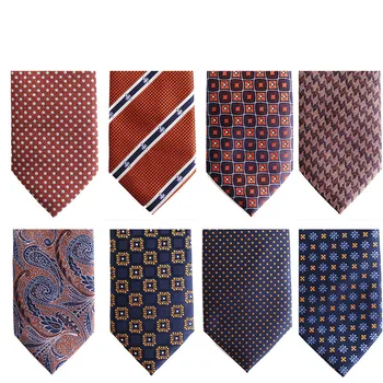 Обичай вратовръзка на райета и точки, вратовръзки за мъжете, класически цветна вратовръзка, аксесоари за костюми, бизнес сватбен на мъжката вратовръзка-подарък