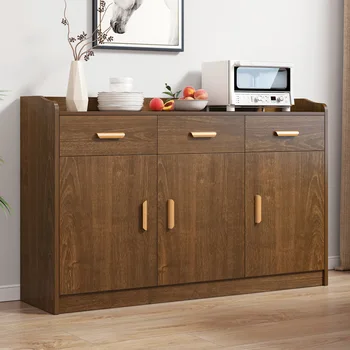 Шкаф Модерен минималистичен стенен шкаф за съхранение в хола, гардероб за съхранение на кухненски купи, шкаф за съхранение, практично съхранение