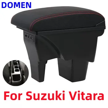 За Suzuki Vitara подлакътник кутия централна кутия за съхранение на аксесоари за автомобили автомобилни подлакътници USB led осветление за Лесна инсталация