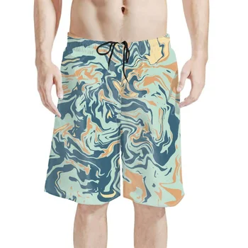 Модни дишащи мъжки къси панталони с принтом на черепа, плажни шорти за пътуване, джогинг, фитнес тренировки, лято 2023