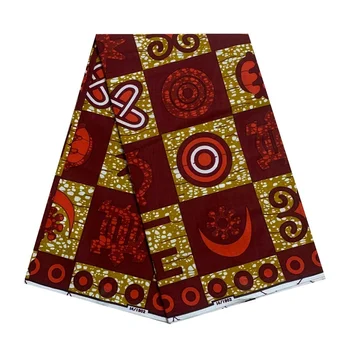 Нова гореща разпродажба, африканска восъчен плат, хлопчатобумажный материал, нигерийски батик с принтом на Анкара, благородна и истинска восъчна кърпа за шиене, мека
