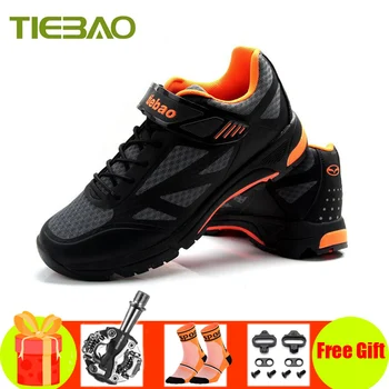 Tiebao, велосипедна обувки за почивка, дишащи самоблокирующиеся педали, професионални колоездачни обувки за конна езда, улични състезания велосипедни обувки на плоска подметка