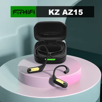 KZ AZ15 Актуализирани Безжични Слушалки Bluetooth 5.2 С Зарядно Калъф AZ09 PRO AZ10 Музикални Слушалки Слот Type-C Преносим дизайн