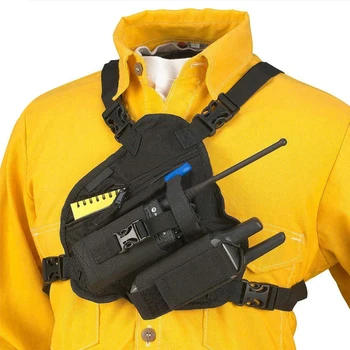 Тактическа чанта през рамо, мъжка проститутка, регулируем чанта на рамото, нагрудная чанта за радиостанции, една чанта-кобур за UV-5R BF-888S