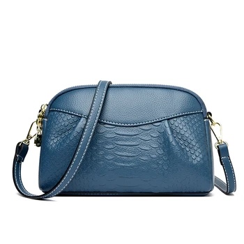 2023 Класическа тенденция женствена чанта през рамо, висококачествени чанти от кожа за жени, дизайнерски дамски чанти-месинджър, bag-чанта