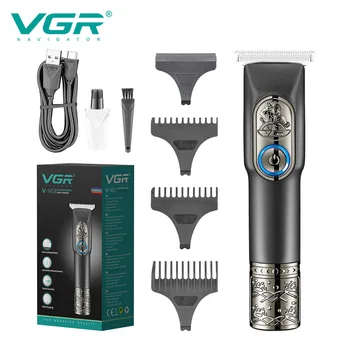 Машинка за подстригване за коса VGR V963, акумулаторна чрез USB машина за подстригване на коса фризьорски салон, машина за подстригване на косата, балсами за избелване на косата, гравиране, машина за подстригване на коса