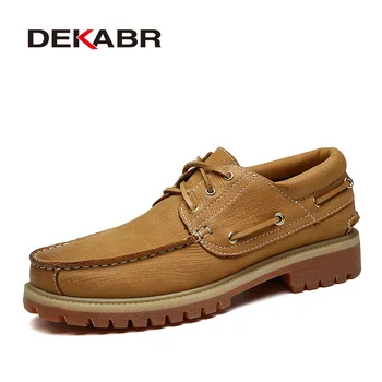 Марка DEKABR 2023, Нова Мода Ежедневни Обувки От Мека Телешка Кожа, Дизайнерски Удобни Мъжки Обувки, Ръчна изработка На Британския Стил, Размера на 38-47