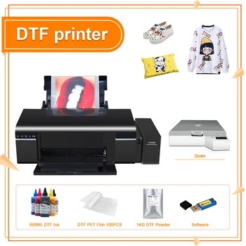 DTF Принтер A4 DTF Директно на филма принтер Epson L805 Бели мастила Циркулират За печат толстовок печат На тениски, A4 DTF Трансферния принтер