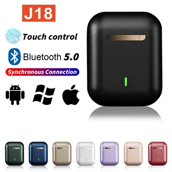 J18 Tws Безжични Слушалки С Шумопотискане Bluetooth Слушалки 5,0 Hi-Fi Спортни Бизнес Слушалки Стерео Слушалки в ушите Хендсфри