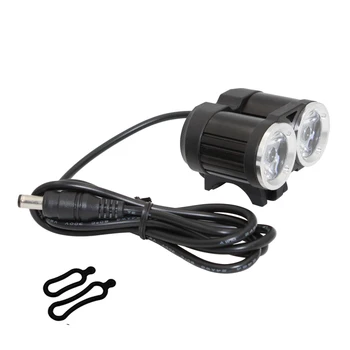 2400LM 2x XML-T6 led велосипеден фенерче, велосипедни фарове, водоустойчив фарове, акумулаторна лампа за постоянен ток, колоездене