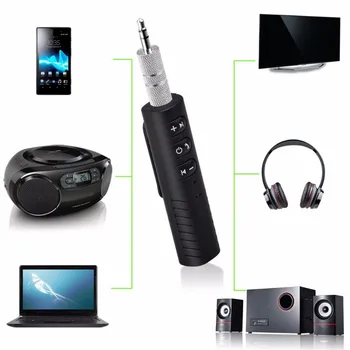Безжичен приемник, Bluetooth, 3.5 мм жак Bluetooth Аудио Музикален адаптер с микрофон за слушалки високоговорител за подарък
