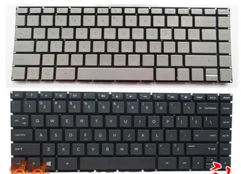 Новата клавиатура за HP Pavilion 14-AB 14-AB000 14-AL W118 TPN-Q171 TPN-Q158 TPN-C121 13-U На 13-U000 US с черна подсветка siver