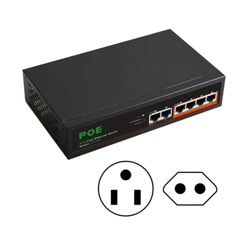 DIEWU 6 порта POE Ethernet интернет-сплитер, адаптери за автоматично сваляне на игри, хъб P9JB