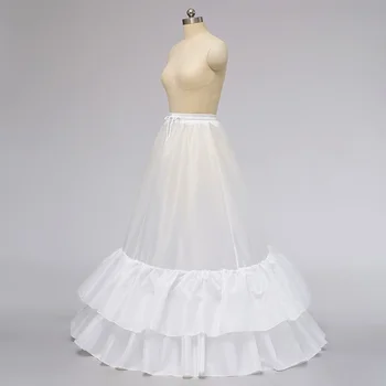 Сватбена рокля с обръч, памучен долната пола, 2 слой, поли с волани, Jupon за жени, части за състезателни рокли