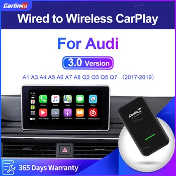 Carlinkit 3,0 Безжичен Активатор CarPlay за Audi A1 A3 A4 A5 A6 A7 A8 Q2 Q3 Q5 Q7 S4 MMI Адаптер Активатор USB Ключ iOS 10 +
