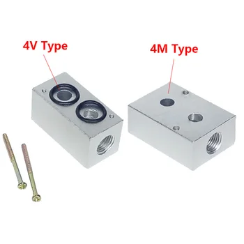 Основа за определяне на електромагнитния клапан 4M/4V210-08 4V310-10 410-15 на Седлото на клапана на цилиндъра/плоча клапа / блок клапани