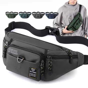 Мъжки поясная чанта на кръста, бедрата, дупето, паричен торба, найлонова чанта с множество джобове, нова мода, пътна перевязь, нагрудная чанта през рамо, мъжки скута чанти